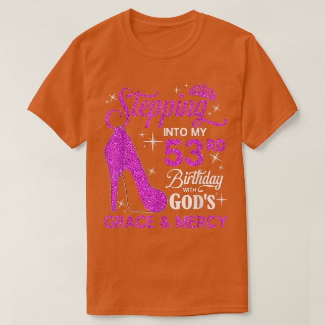 Camiseta Pasar A Mi 53 Aniversario Con Gracia De Los Dioses (Diseño del anverso)