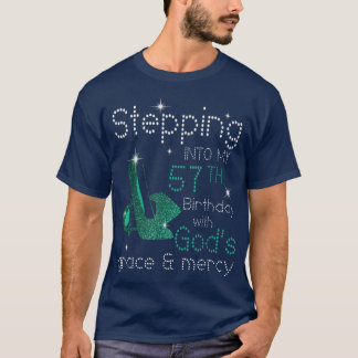 Camiseta Pasar A Mi 57º Cumpleaños Con Gods Grace Y M