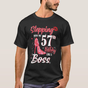 Camiseta Pasar A Mi 57 Aniversario Como Un Jefe 57 Años