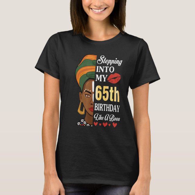 Camiseta Pasar A Mi 65 Aniversario Como Un Jefe 65 Años (Anverso)