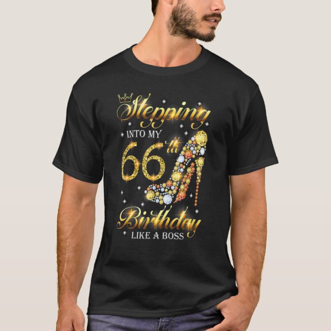Camiseta Pasar A Mi 66º Cumpleaños Como Un Boss Bday W (Anverso)