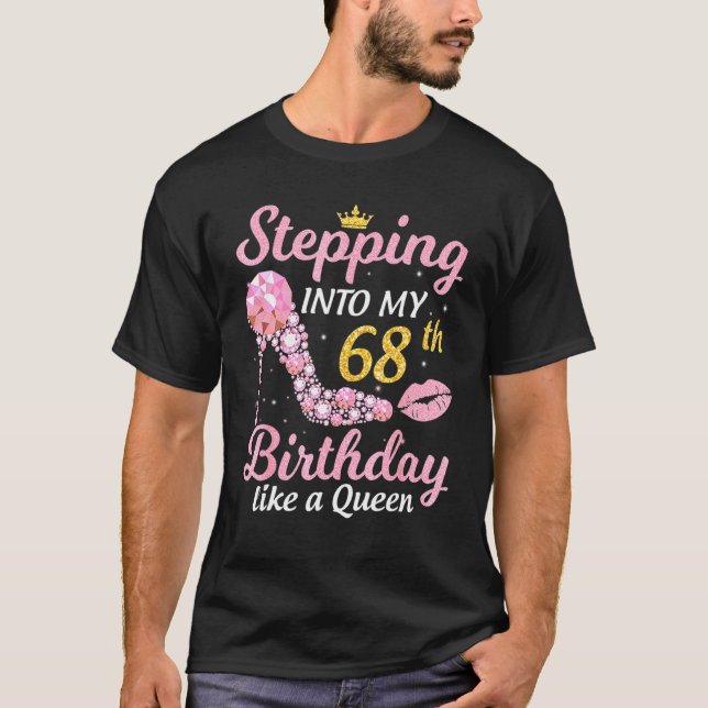 Camiseta Pasar A Mi 68º Cumpleaños Como Un Boss Bday Wo (Anverso)