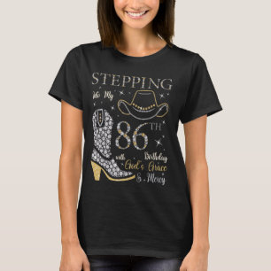 Camiseta Pasar a mi 86º cumpleaños con la gracia de Dios y