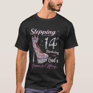 Camiseta Pasar a mi cuarto cumpleaños con la gracia y la gr