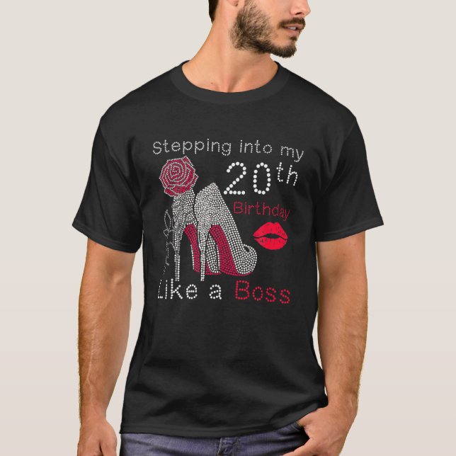 Camiseta Pasar A Mi Cumpleaños 20 Como Un Jefe Cute Bi (Anverso)
