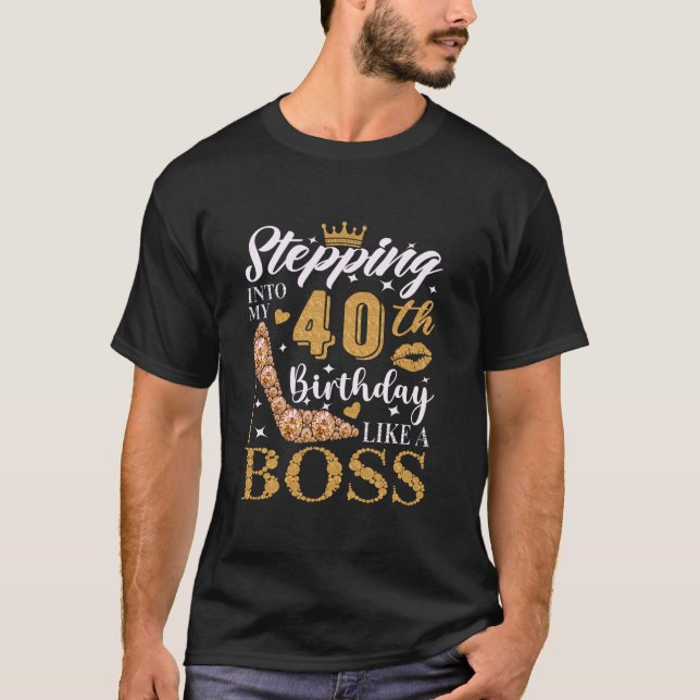 Camiseta Pasar a mi cumpleaños 40 como un jefe 40 a.C. (Anverso)