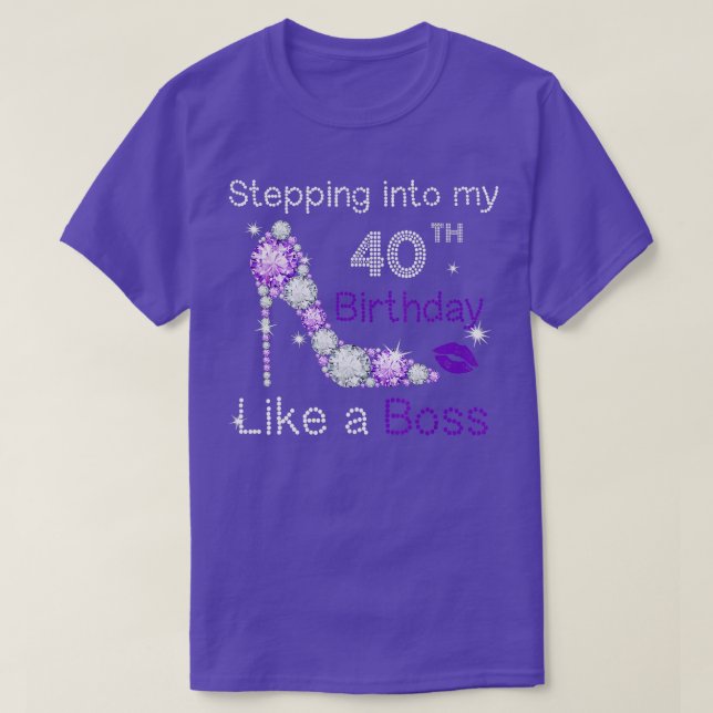 Camiseta Pasar a mi cumpleaños 40 como un jefe gracioso (Diseño del anverso)