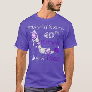 Camiseta Pasar a mi cumpleaños 40 como un jefe gracioso