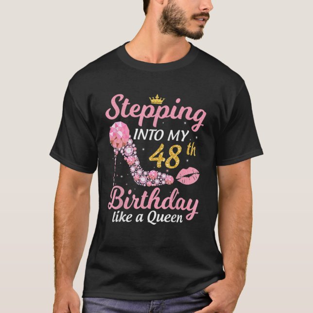Camiseta Pasar A Mi Cumpleaños 48 Como Un Jefe Bday Gi (Anverso)