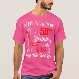 Camiseta Pasar a mi cumpleaños 50 como un jefe gracioso