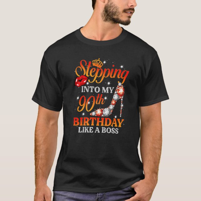 Camiseta Pasar a mi cumpleaños 90 como jefe 90 años (Anverso)