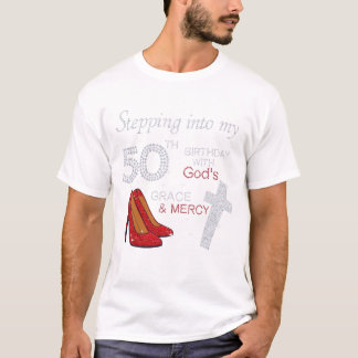 Camiseta Pasar a mi cumpleaños número 50 con la gracia de D