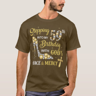 Camiseta Pasar a mi cumpleaños número 59 con Gracia y