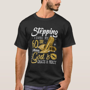 Camiseta Pasar a mi cumpleaños número 60 con la gracia de