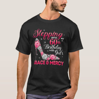 Camiseta Pasar a mi cumpleaños número 60 con la gracia de D
