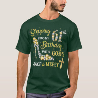 Camiseta Pasar a mi cumpleaños número 61 con Gracia y
