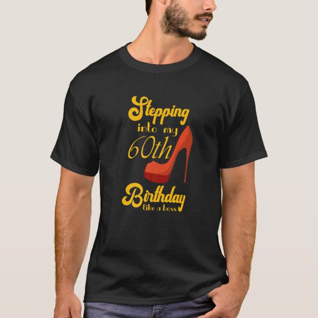 Camiseta Pasar a mi sexagésimo cumpleaños como jefe 60 a.C. (Anverso)