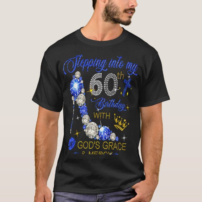 Camiseta Pasar a mi sexagésimo cumpleaños con la gracia de  (Anverso)