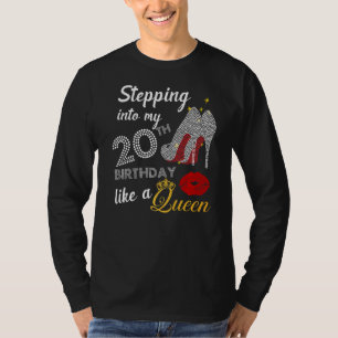Camiseta Pasar a mi vigésimo cumpleaños como un Fiesta rein