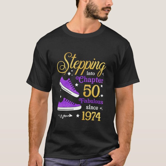 Camiseta Pasar al capítulo 50 Fabuloso desde 1974 50 (Anverso)