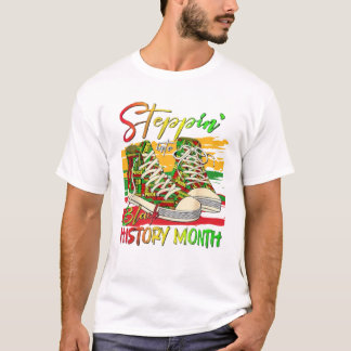 Camiseta Pasar al negro mes de la historia negro negro