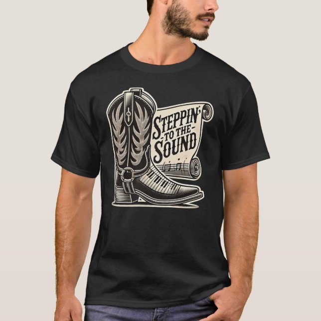 Camiseta Pasar al sonido - Regalos de música country (Anverso)