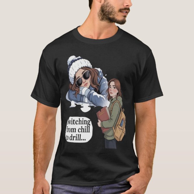 Camiseta Pasar de relajado a intenso (Anverso)
