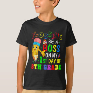 Camiseta Pasar el hilo dental Sé un jefe en mi primer día d
