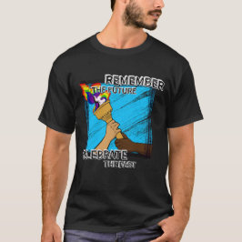 Camiseta Pasar la antorcha arco iris