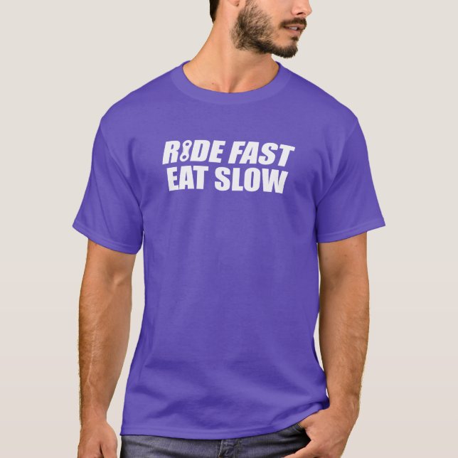 Camiseta Pasar rápido comiendo lento (Anverso)