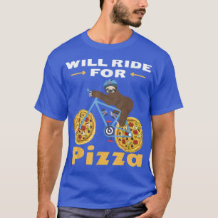 Camiseta Pasaré Por La Pizza Graciosa Para Las Lloverías Y 