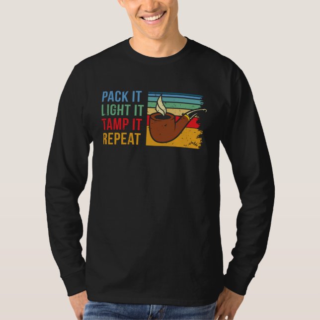 Camiseta Pasatiempo de fumar en pipa de tabaco Pipa de brez (Anverso)