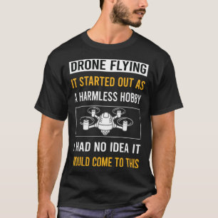 Camiseta Pasatiempo Inofensivo Drones Voladores