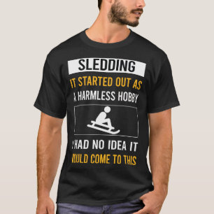Camiseta Pasatiempo inofensivo Trineo Esquí en trineo Trine
