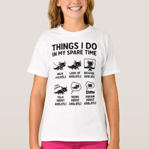 Camiseta Pasatiempos con Ajolotes