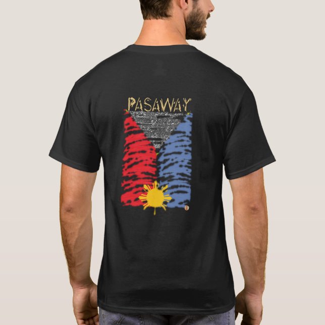 Camiseta Pasaway, Pinoy, filipino divertido, Filipinas (Reverso)