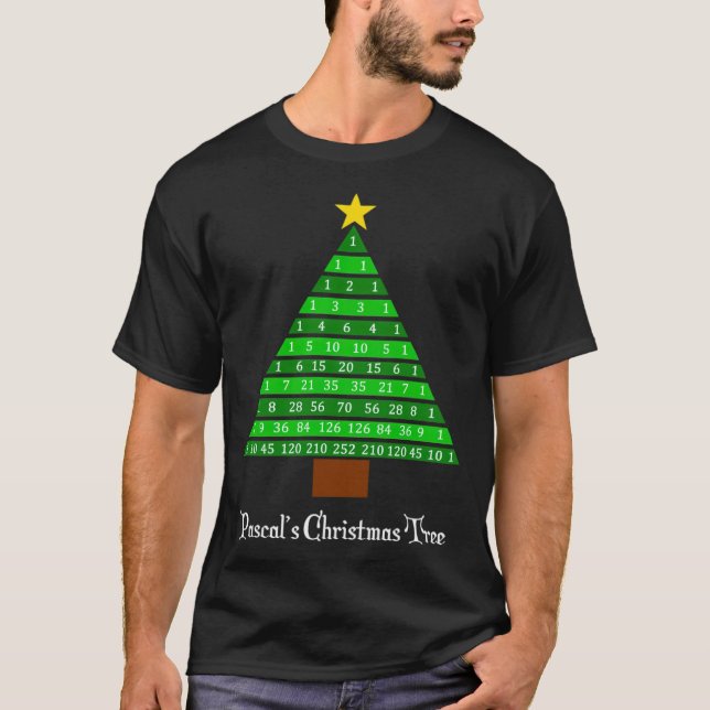 Camiseta PascalS Tree Fun Math montando en el pozo (Anverso)