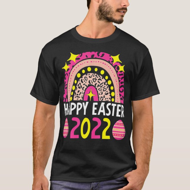Camiseta Pascua 2022: La Copa del Arcoiris Feliz Pascua 202 (Anverso)