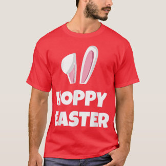 Camiseta Pascua agitada con las orejas de los conejitos 