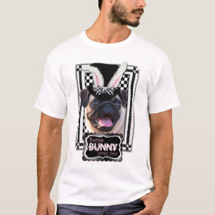 Camiseta Pascua - algún conejito le ama - barro amasado