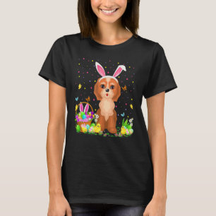 Camiseta Pascua Cockapoo Perro conejo huevo caza Cockapoo E