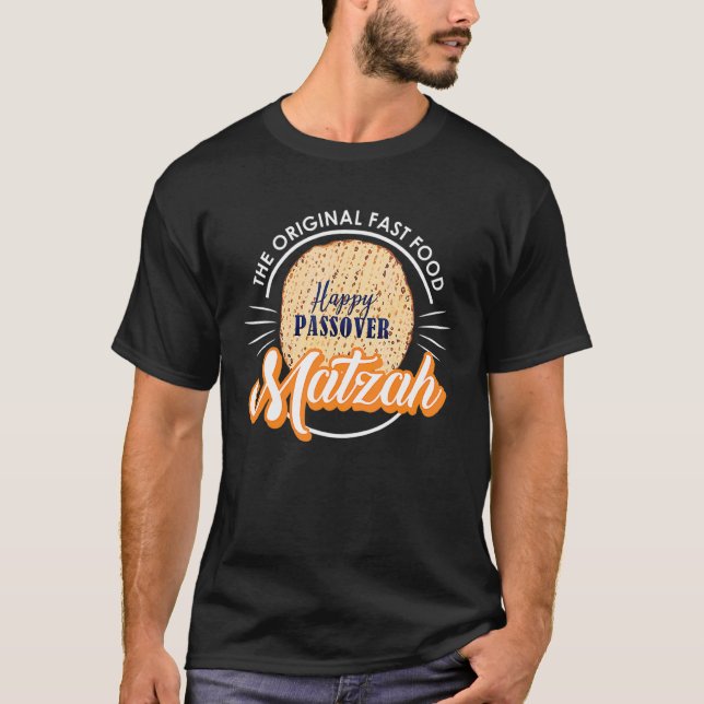 Camiseta Pascua comida rápida original Matzah Seder Jewish  (Anverso)