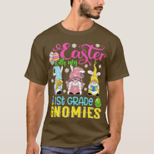 Camiseta Pascua con mi primer grado Gnomies divertido profe