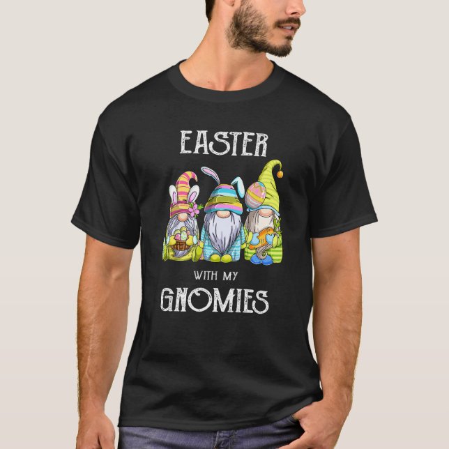 Camiseta Pascua Con Mis Gnomies Bonitos Gnomes De Pascua (Anverso)