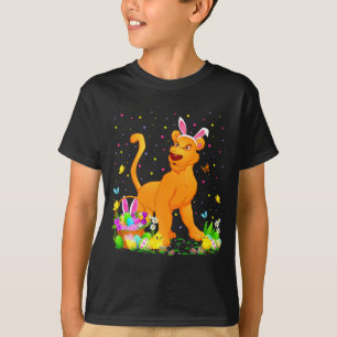 Camiseta Pascua Cougar Conejo Huevo Caza