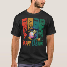 Camiseta Pascua de Brujas: Graciosa Bruja con Huevo de Pasc