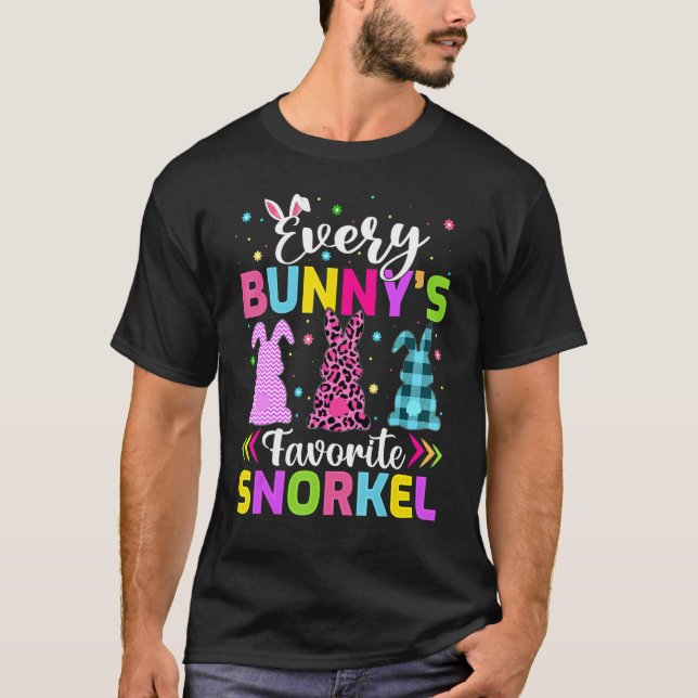 Camiseta Pascua de buceo favorita de todos los conejos (Anverso)