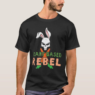 Camiseta Pascua de Conejo Basado en Planta,Pascua Rebelde C