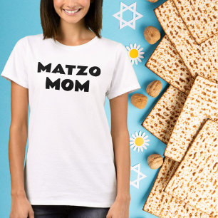 Camiseta Pascua de feriado judío Seder Matzo Mom