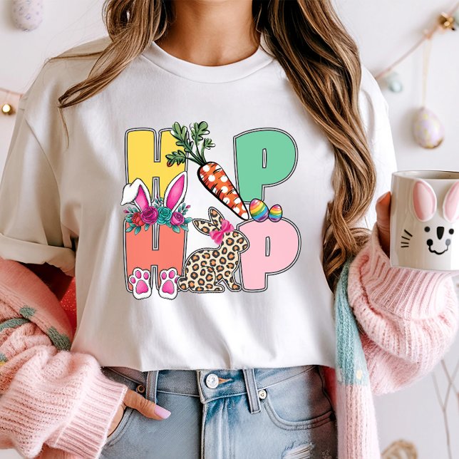Camiseta Pascua de Hip Hop de Leopard Bunny (Subido por el creador)